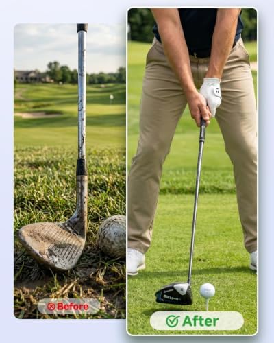Golf Club & Ball Cleaner Bag Portable Scrubber Groove Cleaner - Image 2