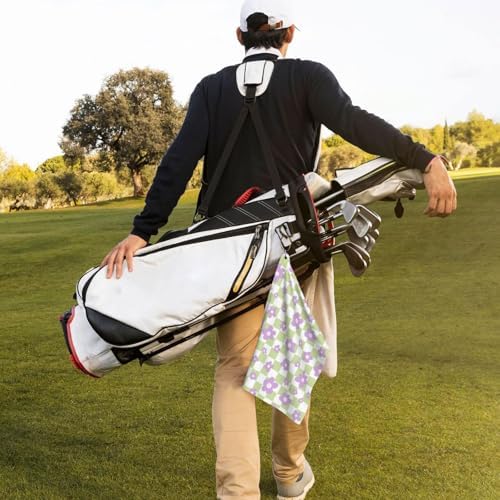 Hippie Floral Golf Towel Microfiber - Image 7