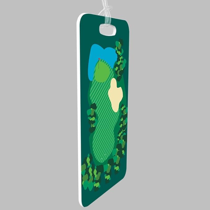 ChalkTalkSPORTS Golf Luggage & Bag Tag | Golf Course | No Personalization on Back | Medium