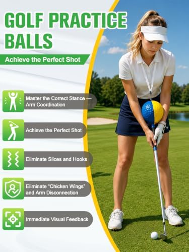 2-in-1 Golf Training Aid Ball, Forearm Link & Impact, Fix Slicing, Scooping & - Image 3
