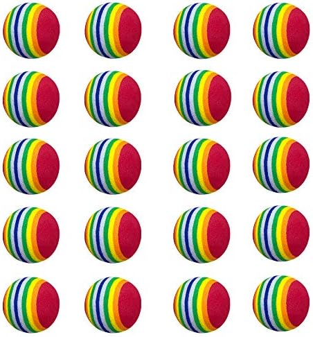 Scott Edward Air Golf Practice Balls, Bright Multicolor and Lightweight Sponge by ScottEdward