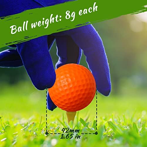 Yunsailing 50 Pack Foam Golf Practice Balls Realistic Feel Flight Training Golf - Image 2