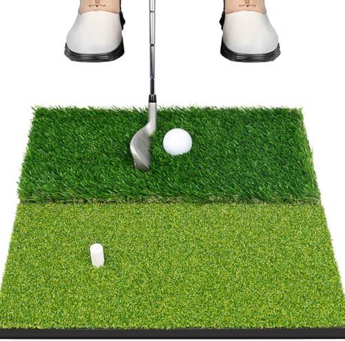 LYDARZ Portable & Foldable Golf Practice Mat – Dual-Turf Golf Hitting Mat by LYDARZ
