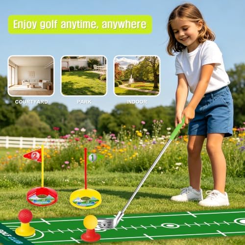 COOLFOX Toddler Golf Set -Retractable Kids Golf Clubs Set - Image 2