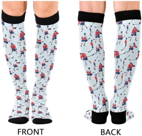 White Baseballs Stitching Compression Sock - Image 2