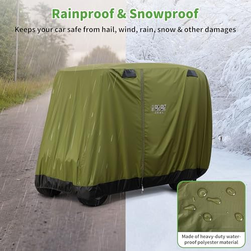 10L0L Universal 2-4 Passenger Golf Cart Cover - Image 4
