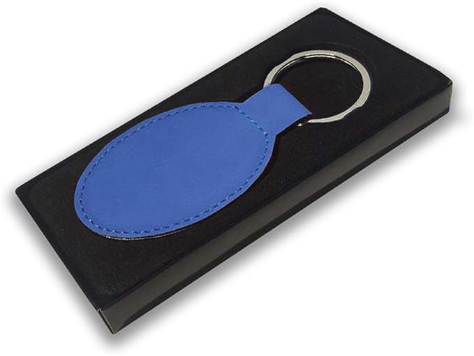 LaserGram Oval Keychain, Disc Golf, Personalized Engraving Included