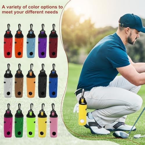 uxcell Golf Ball Carry Bag, Waist-Mounted Storage Bag Neoprene Golf Tee Holder - Image 7