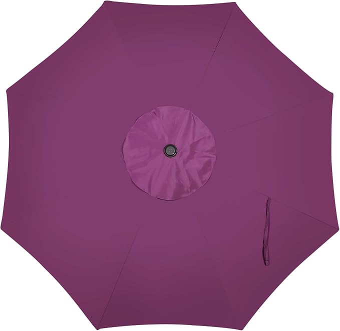 9' Outdoor Patio Umbrella, Outdoor Table Umbrella, Yard Umbrella, Market - Image 4