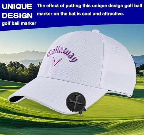 Adhere Golf Ball Markers with Strong Magnetic Hat Clip - Image 3