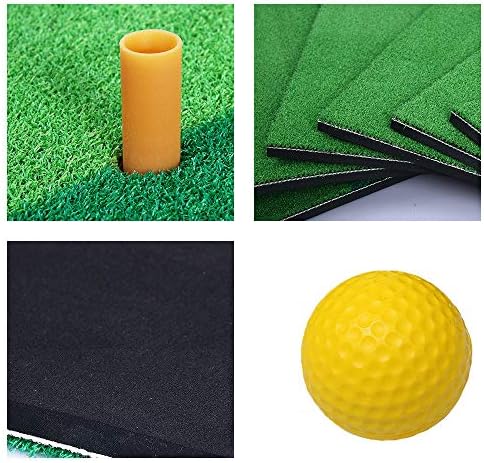 Golf Mat 12“x24“Practice Hitting Mat Portable Golf Mat Rubber Tee Holder - Image 4