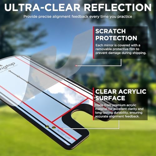 KINGTOP Golf Putting Mirrors for Alignment and Stroke Training - Image 5