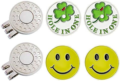 Golf Ball Markers with Hat Clips Value Sets by GOLTERS