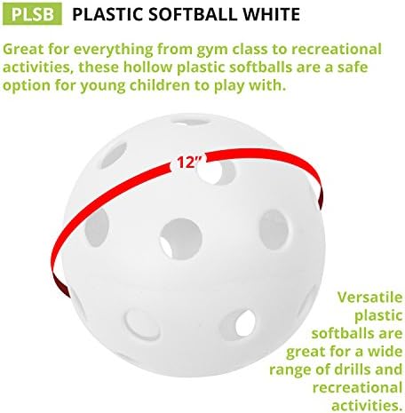 Champion Sports 12" Hollow Plastic Softball Set - Image 2