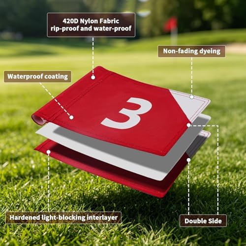 Crestgolf 4 PCS Mini Golf Flags - Image 2