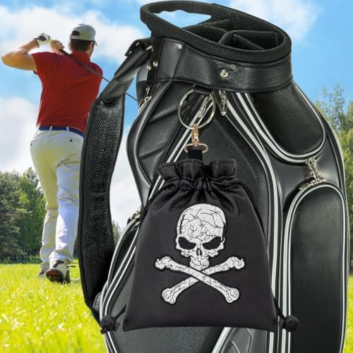 Skull Golf Valuables Pouch Bag - Image 4
