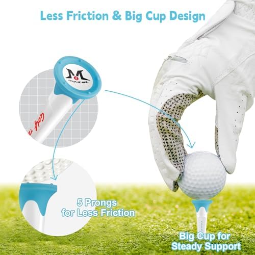 MAZEL Plastic Golf Tees 8 Pack｜Excellent Durability and Stability Plastic Tees - Image 2