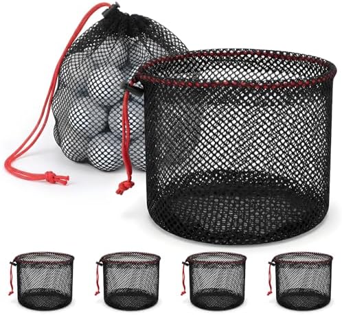 6 PCS Golf Ball Bag Mesh Drawstring by Unknown