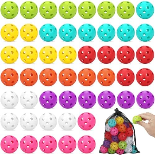 Coopay 24/50/100 Pack Practice Baseball 42mm Mini Plastic Hollow Softballs by Coopay