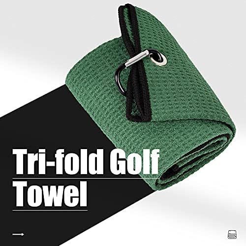Mile High Life Tri-fold Golf Towel | Premium Microfiber Fabric | Waffle Pattern - Image 2