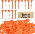 FINGER TEN Unbreakable Golf Tees Plastic 3 1/4 inch 50/100 Pack by FINGERTENSport