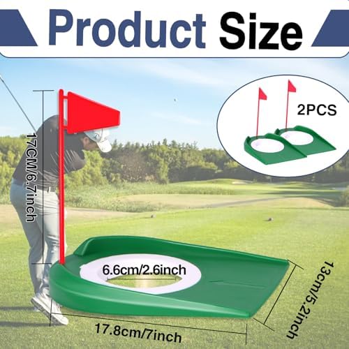 opasyo Putting Green Indoor Set 2pcs Golf Putting Cup - Image 2