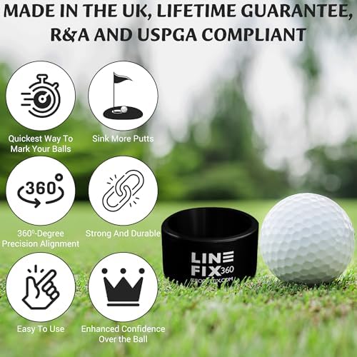 LineFix360 Golf Ball Alignment Marker – Precision 360° Line Tool - Image 2