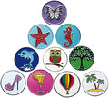 Lot of 10 Golf Ball Markers Assorted Patterns by PINMEI