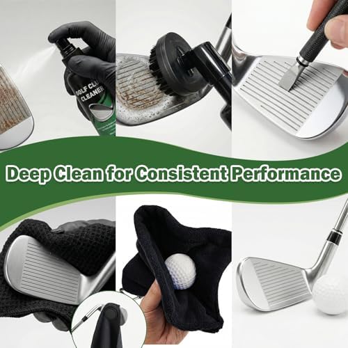 Golf Club Cleaning Kit, 8-in-1 Club Care Set - Image 6