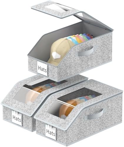 Stackable Hat Storage, Hat Organizer, Baseball Cap Organizer, Quick Access by Unknown