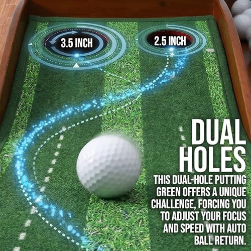 Putting Green Indoor, 9ft Golf Putting Golf Mat - Image 2