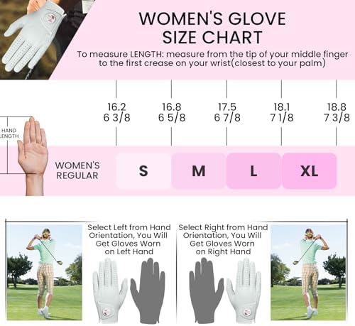 FINGER TEN Golf Gloves Women Cabretta Leather 1 Pack - Image 6