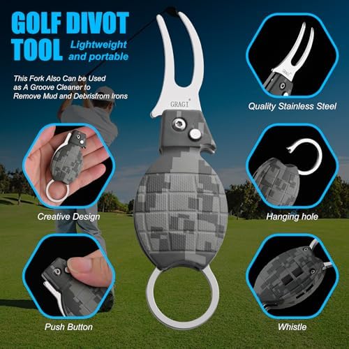 Golf Divot Repair Tool, Bottle Opener, Stainless Steel, Lightweight Portable - Image 3