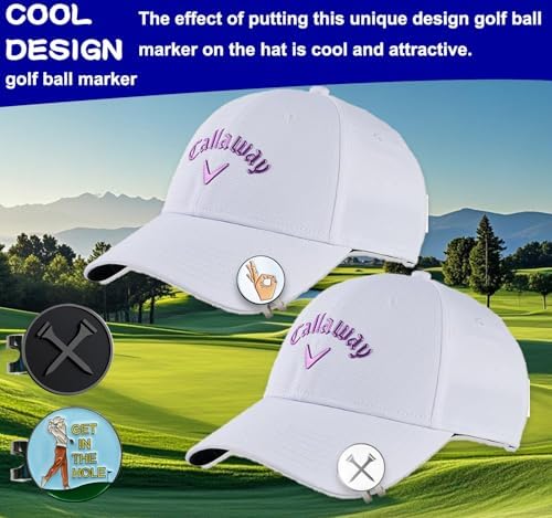Adhere Golf Ball Markers with Strong Magnetic Hat Clip - Image 3