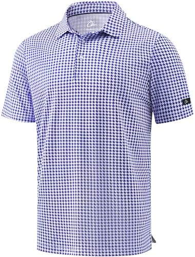 Obla Men's Golf Shirt Short Sleeve Dry Fit Collared Polo Shirts by OBLA