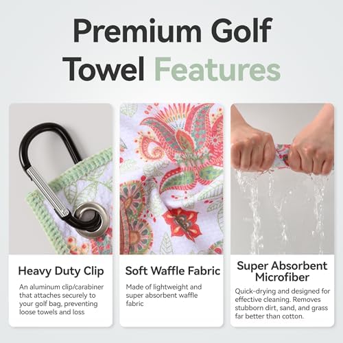 Mile High Life Golf Towel 16"x24", Microfiber Waffle Weave - Image 4