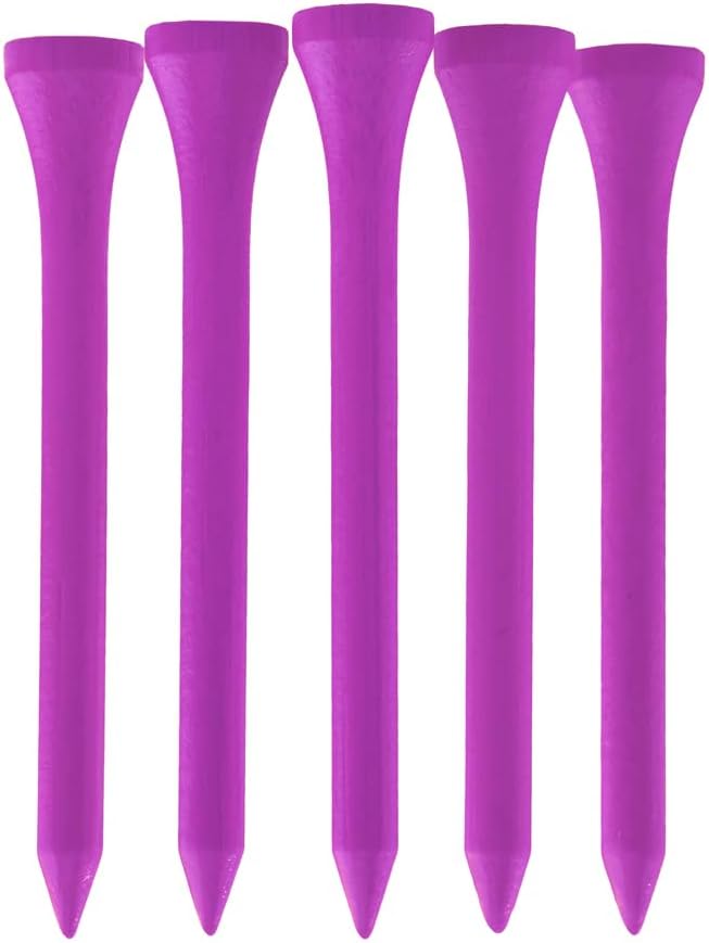 TH Golf 100 PCS Bamboo Golf Tees | Multiple Colours & Sizes | Castle Golf Tees by Unknown
