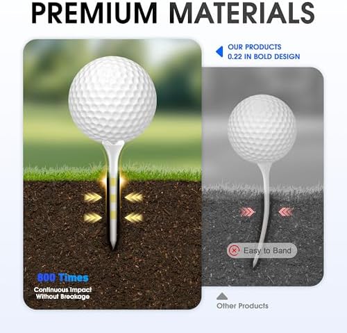 WVM Professional Plastic Golf Tees 152 Pack Combo, High & Low Tee Set - Image 5