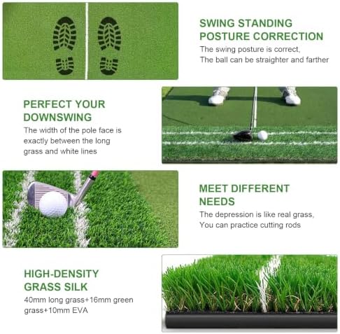 Dual Turf Golf Putting Mat 1.2x1.5m - Image 2