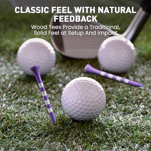 FINGER TEN Golf Tees Wood 2 3/4" 3 1/4" 50/120 Count - Image 4
