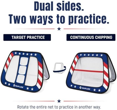 SAPLIZE Chipping Net Training Set, Patriotic Design Practice Net - Image 3