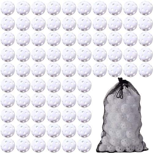 MiniInflat 80 Pcs Practice Golf Balls Plastic 42mm by MiniInflat