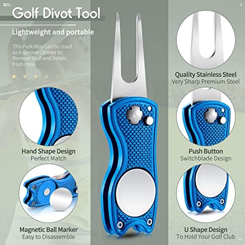 Skylety 4 Pcs Golf Divot Repair Tool Foldable - Image 3