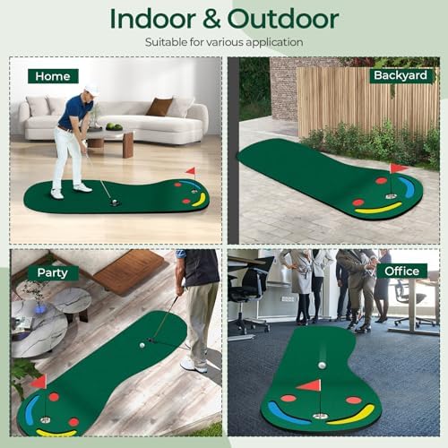 ULTIMATE Par Three Golf Putting Green 9.8 ft x 3 ft, Golf Practice Mat - Image 6