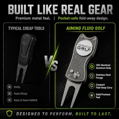 Golf Divot Repair Tool — 5-in-1 Golfing Ball Marker, Pitch Mark Repair - Image 5