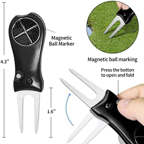 Golf Club Cleaning Kit Golf Accessories Kit, Divot Repair Tool - Image 5