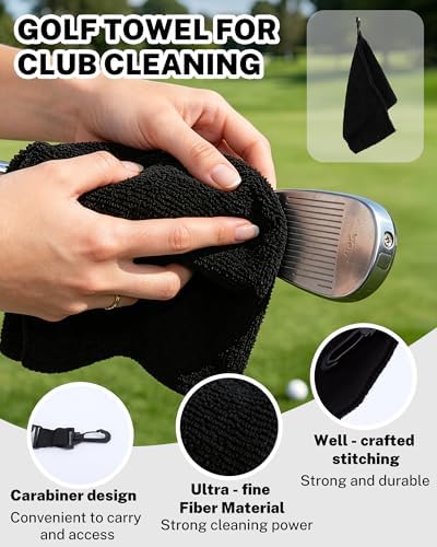 Golf Club Cleaner Bag with Microfiber Towel - Image 4