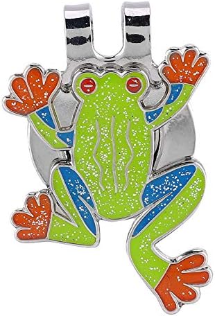 Hat Clip, Adorable Frog Shape Metal Mini Magnetic Ball Marker Golfer Hat Visor - Image 7