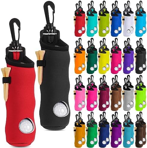 WILLBOND 48 Pcs Golf Ball Carry Bag Tee Holder, 24 Colors by Willbond+Technology+Limited