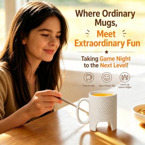 Golf Mug Set, Desk Putting Game Mug, 12.4oz Ceramic Cup, Pen Putter & Ball - Image 4